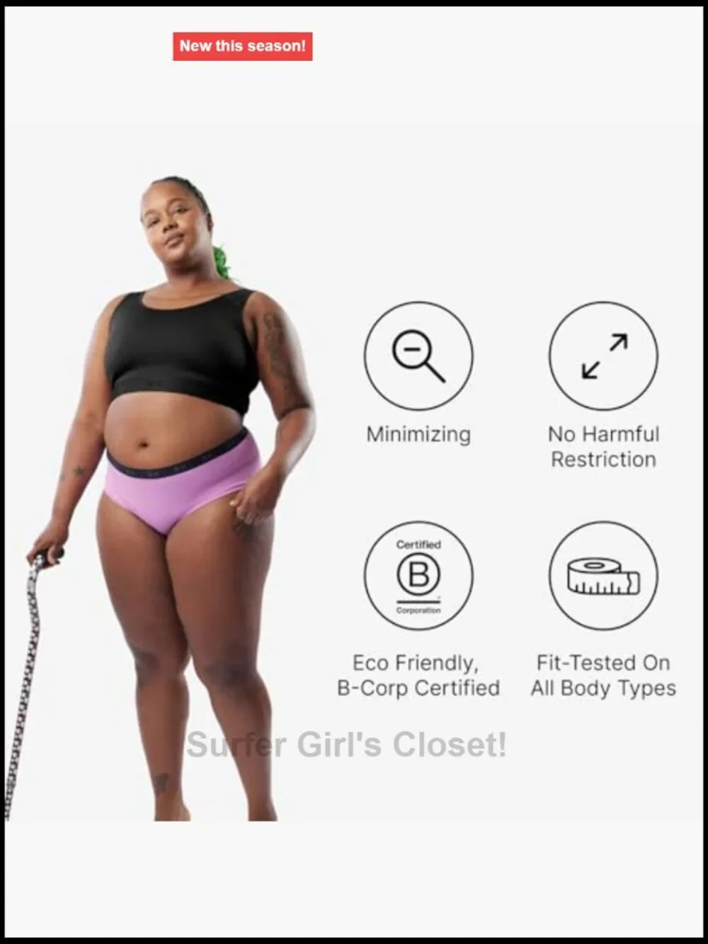 Compression Bra Top, Full Coverage, Medium Support, Wireless, Gender Inclusive